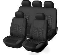 zjxmnb Car Seat Covers for VW T-ROC TROC 2018-2026, Front Rear Car Seat Cover Sets Full Set Seat Protector Comfortable Non-Slip Interior Accessorie,R/Black-5 seats