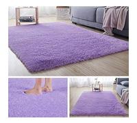 ZJXSNEH Fluffy Area Rug Plush Carpet Decor Blanket Large Soft Gradient Tie Dye Fur Rug Comfortable Mat For Kids Baby Living Room Bedroom Thickened purple 120x160cm
