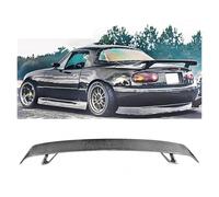 ZJXSXBPHO Trunk spoiler Universal Spoiler Fits For Mazda Miata MX5 1990-2024 Convertible CARBON FIBER LOOK Bright Black Rear Lid High Wing Car (Bright black)