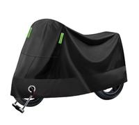 zjxwzm Motorbike Cover for Honda Vision 110, Indoor Outdoor Motorcycle Cover Waterproof Rain Dust UV Motorcycle Protective Cover,A Black
