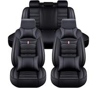 zjxyqw Car Seat Covers Full Set for Volkswagen VW UP 2011-2023, Breathable Waterproof Comfortable Front Rear Seat Cushion Protectors Accessories,A/Black