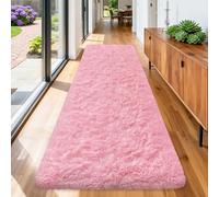 ZJYeRug Pink Rugs for Bedroom Girls,3x10 Runner Rug,Non Slip Carpet Runners for Hallway 10ft,Shaggy Soft Rug Runners for Living Room,Washable Fuzzy Bedside Rugs for Kid Nursery Entry Home Decor