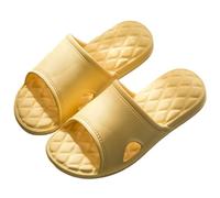 ZJYIGOWL Pillow Slippers, Cloud Slides For Women And Men Unisex Shower Bathroom Slipper EVA Super Soft Non-Slip Quick Drying Thick Sole Sandals, Yellow, 9.5-10 Women/8-8.5 Men