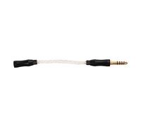 Zjythocyber 3.5mm to 4.4mm Headphone Adapter Cable, Gold Plated 3.5mm Stereo Female to 4.4mm Balanced Male Upgrade Cable with Single Crystal Copper Core for High - Resolution Audio (Silver)