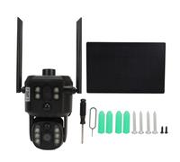 Zjythocyber 4K 8MP Dual Lens Solar Security Camera, Outdoor Wireless 4G Camera with Full Color Night Vision, AI Humanoid Tracking, Two - Way Audio, 355° Pan Tilt for Home Driveway