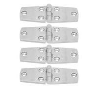Zjythocyber 4pcs Marine Door Hinge 102 x 38mm, Stainless Steel Boat Hatch Hinge, Flush Mount Seamless Design for Yacht, Rustproof 316 SS Door Hinges for Marine Use