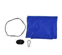 Zjythocyber Durable Elastic Aerial Yoga Hammock, 25KN High Strength Nylon Yoga Swing with Daisy Chains and O Ring for Indoor Aerial Fitness, Anti Gravity Yoga, and Back Pain Relief (Blue)