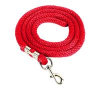 Zjythocyber Horse Lunge Line with Snap, Heavy Duty High Tensile Horse Training Rope, 6.6ft Web Lunge Line for Training Competition and Daily Traction, Durable Pp Material with Secure Hook for (Red)