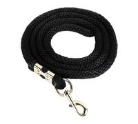 Zjythocyber Horse Lunge Line with Snap, Heavy Duty High Tensile Horse Training Rope, 6.6ft Web Lunge Line for Training Competition and Daily Traction, Durable Pp Material with Secure Hook for (Black)