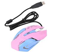 Zjythocyber Pink Gaming Mouse with 3200DPI High Sensitivity, Wired USB Gaming Mouse for PC, Ergonomic Design with Cool LED Backlight, Comfortable Grip for Long Hours Gaming Sessions,