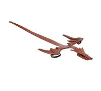 Zjythocyber PU Leather Hand Dragon Bracelet, Adjustable Dragon Hand Cuff Arm Band, Vintage Dragon Wrap Bracelet with Scale Texture for Men Women, Cosplay Jewelry Accessory (Brown)