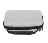 Zjythocyber Stationery Bag Multifunction Portable Organizer, Large Capacity Pens Storage Case with Multiple Compartments, EVA Nylon Pencil Box for Artists Students Travelers Office Supplies (Silver)