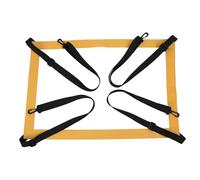 Zjythocyber Strike Zone Target Adjustable Baseball Softball Pitching Target for Hitting and Batting Training, Polyester Portable Training Aid with Hook Straps for Indoor Outdoor Use (Yellow)