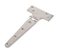 Zjythocyber T Shape Ship Hinge, 316 Stainless Steel Marine Hinge, Corrosion Resistant Antioxygen Cabinet Door Hinge for Boat Yacht Caravan with Mirror Polish Finish (L 7.9in)