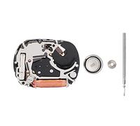 Zjythocyber VC01 Watch Movement Replacement, Automatic Wrist Watch Movement, Plastic Watch Repair Parts with SR621SW Battery for Watchmakers, Includes Gear Rod and Button Cell