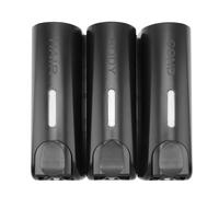 Zjyufy 3pcs Soap Dispenser Set, 350ml Shower Gel Dispenser, No Drilling Required, Wall Mounted Press Dispenser For Shower Gel Shampoo Conditioner