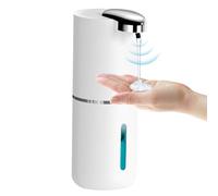 Zjyufy Automatic Soap Dispenser, 380ml Rechargeable Touchless Soap Dispenser, Wall Mounted Gel Soap Dispenser with 4 Adjustable Levels, Liquid Soap Dispenser for Kitchen Hotel Bathroom Office