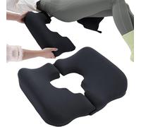 Zjyufy Coccyx Cushion for Tailbone Pain, Memory Foam Bed Sore Cushion with T-Shaped Opening, Bedsore Pressure Relief Pillow for Sleeping and Sitting, Cushion for Bed Sores on Buttocks, Washable Cover