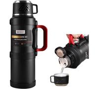 Zjyufy Drink Flask for Hot Water, 2.5L Thermo Flask, 48hrs Keep Hot Cold, 316 Stainless Steel