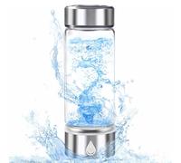 Zjyufy Hydrogen Water Bottle, 420ml Hydrogen Water Generator Machine, Portable Ion Hydrogenated Water Machine Glass Cup for Home Office Travel Sports