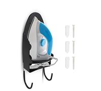 Zjyufy Iron Holder Wall Mount, Ironing Board Hanger & Storage Organizer, Wall Mount for Laundry Room or Door