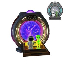 Zjyufy Northern Lights Projector Aurora Projector with Plasma Globe, Bluetooth& White Noise, Ceiling Night Mood Lighting LED Space Galaxy Lamp for Room Office Living Room Bedroom Decor