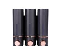 Zjyufy Shampoo And Conditioner Dispenser, 3 Chambers 420ml, Wall Mounted For Bathroom, Large Capacity