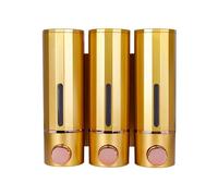 Zjyufy Shampoo And Conditioner Dispenser, 3 Chambers 420ml, Wall Mounted For Bathroom, Large Capacity