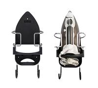 Zjyufy Wall Mounted Iron Rack Universal Ironing Board Hanger Holder Shelf for Laundry Rooms Storage Organizer