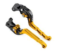 ZJYZYQ Brake Clutch Hand Levers for YFM 700 450 400For Kodiak for YZM for YFZ 350 for Banshee 600 for Raptor Accessories Motorcycle Restoring Ancient Brake Clutch Levers(Gold)