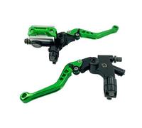 ZJYZYQ Brake Clutch Hand Levers Universal Motorcycle Brake Master Cylinder 22MM Hydraulic Clutch Lever Adjustment Brake Clutch Handle(Green)