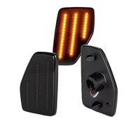 ZJYZYQ Dynamic Turn Signal Light For Hummer For H3 2006-2010 For H3T 2009-2010 39smd Amber 2Pcs LED Bumper Fender Side Marker Light Turn Signal Lamps Car Indicator(Smoked)