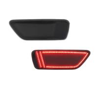 ZJYZYQ Rear Tail Light Lens For Compass 2011-2017 For Dodge For Journey Rear Bumper Reflectors Tail Brake Lights Fog(Smoked Lens)