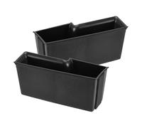 ZJYZYQ Side Inner Interior Door Handle for Maverick 2022 2023 1 Pair Black Plastic Rear Door Handle Storage Box Organizer Tray