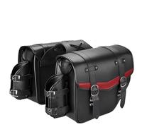 ZJYZYQ Tail Bag for Softail for Dyna for Road for King Saddle Bags PU Leather Waterproof Motorcycle Saddlebags Capacity Luggage Bag Motorcycle Pannier
