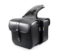 ZJYZYQ Tail Bag Motorcycle Bicycle Universal Waterproof PU Saddlebag Rear Side Travel Luggage Tool Phone Wallet Bag Motorcycle Pannier(Black)