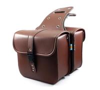 ZJYZYQ Tail Bag Motorcycle Bicycle Universal Waterproof PU Saddlebag Rear Side Travel Luggage Tool Phone Wallet Bag Motorcycle Pannier(Brown)
