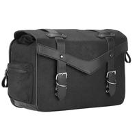 ZJYZYQ Tail Bag Motorcycle Saddle Bag Retro Canvas Side Saddlebags Universal for Motorbike Dirt Bike Scooter Travel Motorcycle Pannier