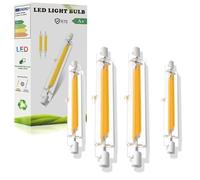 ZJZG R7S LED 78mm Bulb Dimmable, Natural White 4000K 1000LM, R7S 78mm LED Bulb 10W Equivalent 100W Halogen Light Bulbs, Flicker-Free, 360° Light Angle, Energy Saving Floodlight, 4 Pack