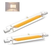 ZJZG R7S LED Bulb 118mm Dimmable, Natural White 4000K, R7S 118mm LED Bulb 20W Equivalent 200W Halogen Light Bulbs, Flicker-Free, 360° Light Angle, Energy Saving Floodlight, 2 Pack