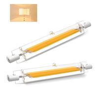 ZJZG R7S LED Bulb 78mm Dimmable, Warm White 3000K 1000LM, R7S 78mm LED Bulb 10W Equivalent 100W Halogen Light Bulbs, Flicker-Free, 360° Light Angle, Energy Saving Floodlight, 2 Pack