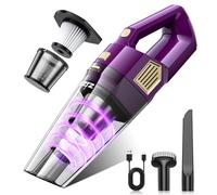 ZJZJ Handheld Vacuum Cleaner Cordless 15000PA Strong Suction Handheld Car Vacuum Cleaner Rechargeable with Multi Nozzles & Washable Filter High Power Lightweight Dust Buster for Home, Pet, Car, Office