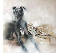 ZKAIAR Paint by Numbers DIY Whippet dog DIY Painting by Number Kits Oil Paint Drawing Canvas Home Decor Gift-40x50 cm without frame