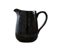 ZKALQECNF Gravy Jug Black 1000ml Ceramic Milk Pitcher Large Capacity Cold Water Jug Sauce Jug Gravy Boat Sauce Boat