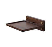 ZKALQECNF Pine Wood Projector Stand In Walnut Finish, Wall-mounted Bedside Table, And Router Storage Rack Classroom
