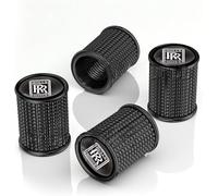 ZKAYHGG 4 Pcs Tire Valve Stem Caps for Rolls-Royce Cullinan Ghost Phantom Wraith Dawn Spectre, Dust Proof Valve Cover Corrosion Resistant Premium Leak-Proof Tyre Caps for Car,Black