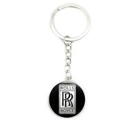 ZKAYHGG Car Keychain for Rolls Royce, Detachable Key Ring with Logo Key Chain Holder Sturdy Keychain Replacement for Men and Women
