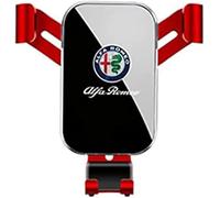 ZKAYHGG Car Phone Holder for Alfa Romeo Giulietta Stelvio Mito, Air Vent Cradle Adjustable Car Phone Mount with 360 Rotation Shockproof and One Button Release,Red