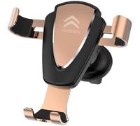 ZKAYHGG Car Phone Holder for Citroen C4 Picasso 2013-2018, Air Vent Cradle Adjustable Car Phone Mount with 360 Rotation Shockproof and One Button Release,Gold