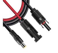 ZkeeShop Solar Plug to DC 8 mm, DC7909 to Solar Cable, Solar Panel Cable, DC Adapter, 16AWG Charging Cable, Waterproof, Compatible with Jackery Explorer 500 240 1000 Bluetti EB70 EB3A Portable Power